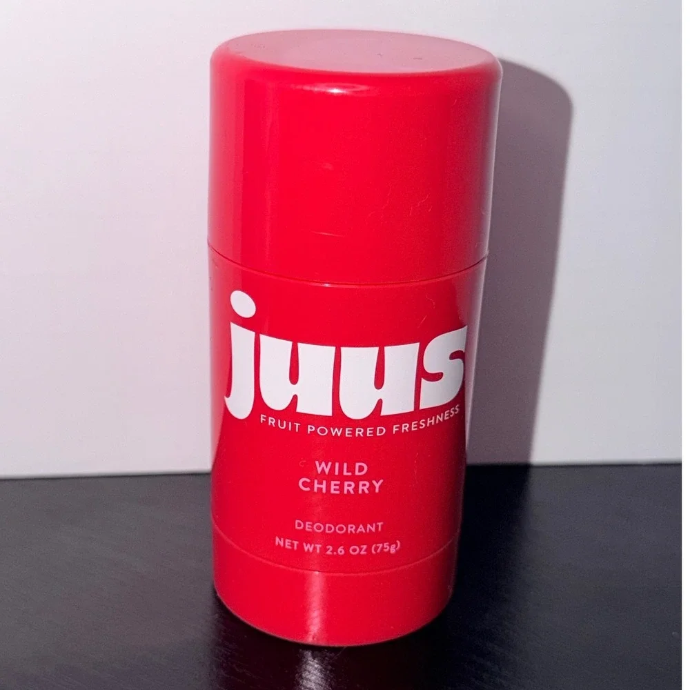 Juus Wild Cherry Deodorant Stick 2.6 oz Aluminum Paraben Baking Soda Free NEW